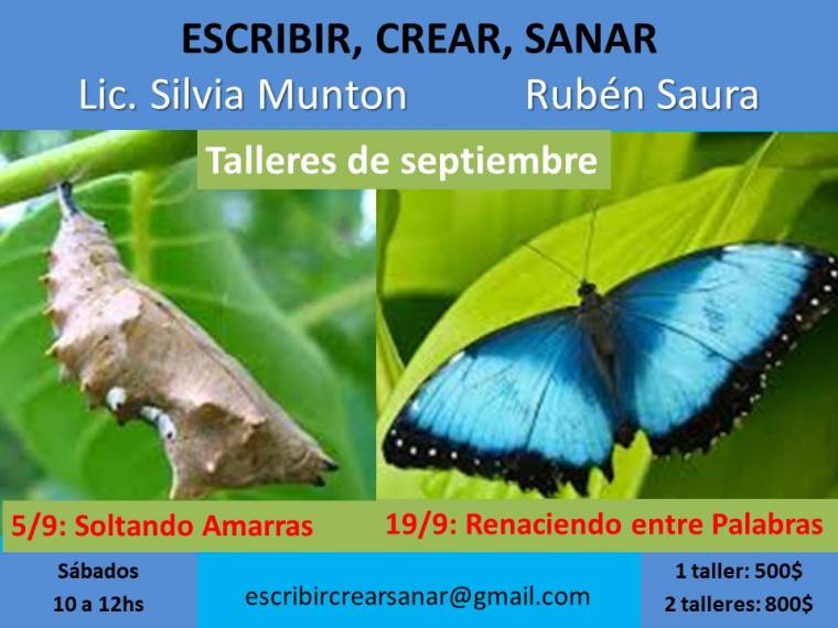 Talleres ESCRIBIR, CREAR, SANAR